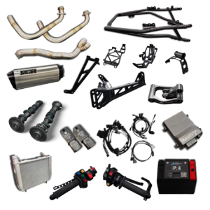 Gsx-8R Race Kit Includes Chassis, Electronics And Engine Kits.