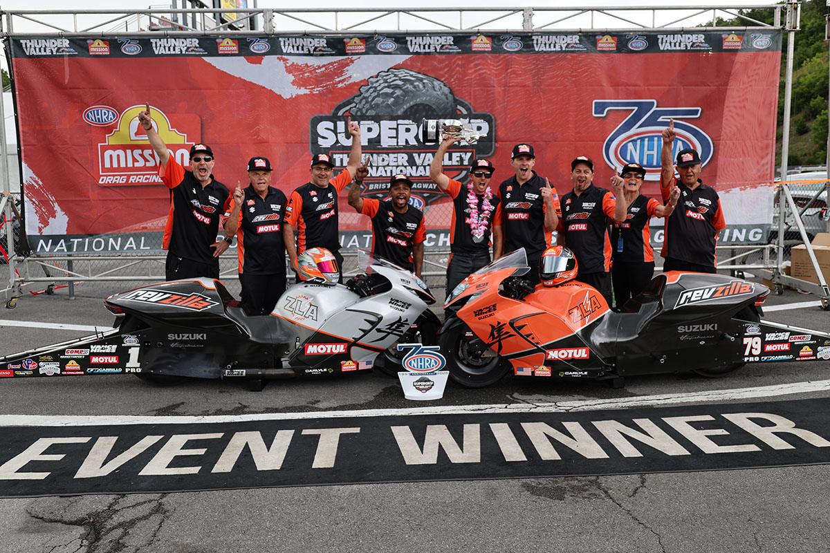 Gaige Herrera captures his second Pro Stock Motorcycle victory of the season